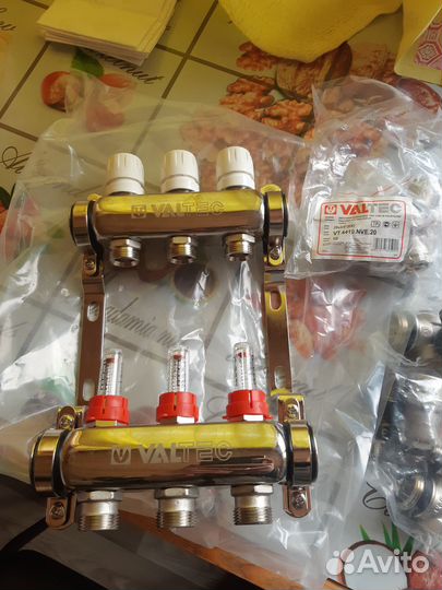 Коллектор для теплого пола valtec с евроконусами