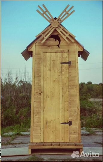 Дачный туалет с кошкой бжп 672