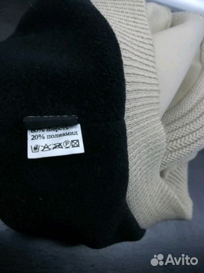 Новая утепленная шапка-берет (фетр/шерсть)