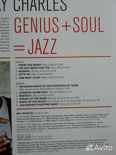 Пластинка Ray Charles (180g.Gatefold)