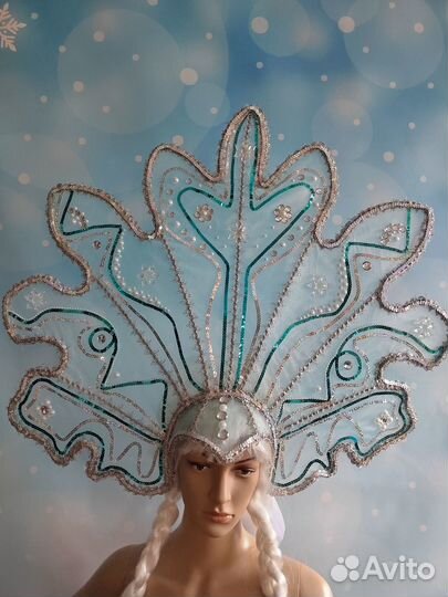 Кокошник Снегурочки 