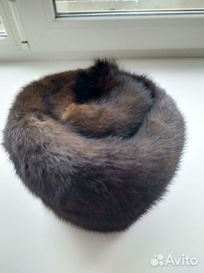 Шапка норковая женская бу размер 54