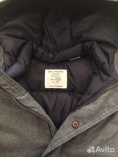 Тёплая куртка Zara 92р