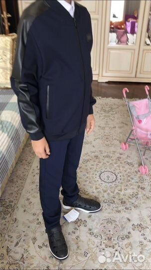 Костюм Gulliver толстовка синяя+брюки