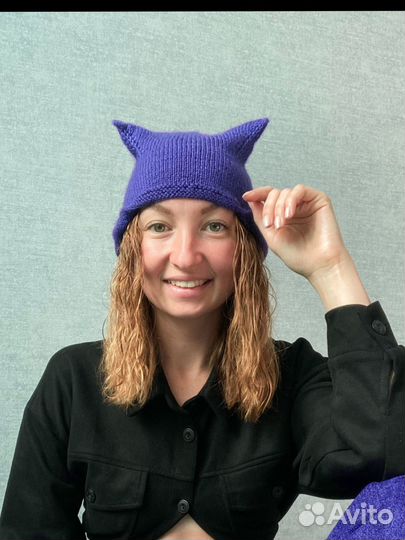 Шапка с ушками