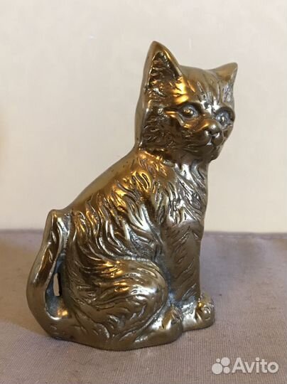 Брозовая статуэтка Кот (Англия)