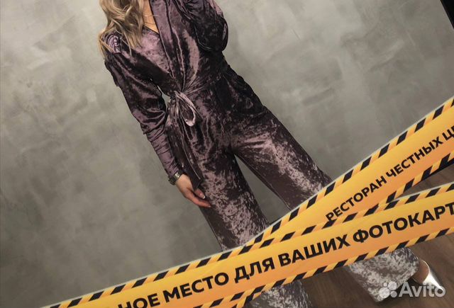 Комбинезон бархатный