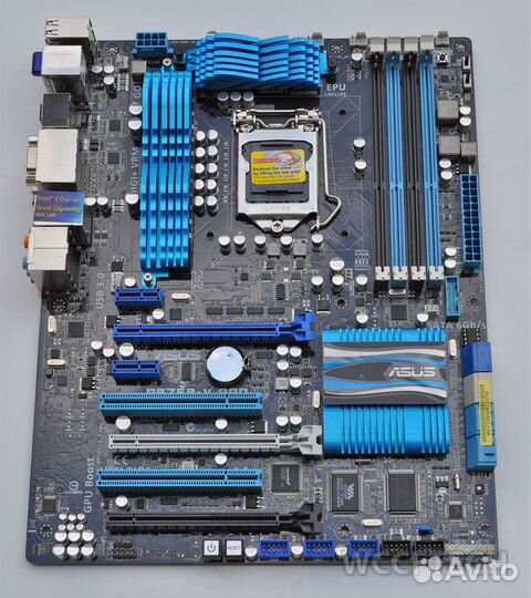 Материнская плата asus p6p67сокет 1155