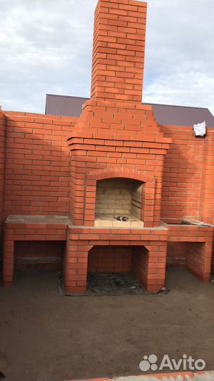 Барбекю, мангалы из кирпича, камин