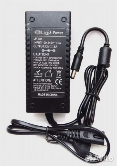Блоки питания 12V2A 12V3A 12V4A 12V6A 12V8A 12-24V
