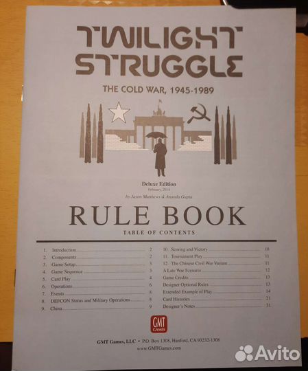 Twilight Struggle Deluxe Ed. для Николая