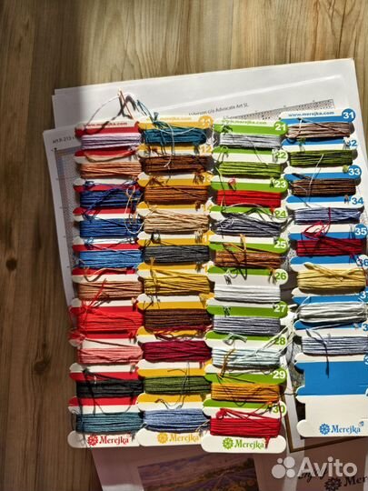 Остатка набора вышивки Мережка (merejka)