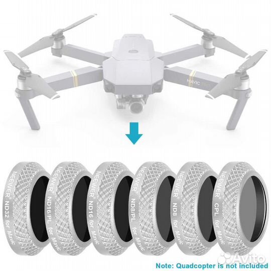 Набор нейтральных фильтров DJI Mavic Pro