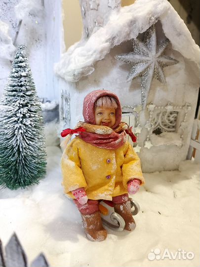 Ватные елочные игрушки