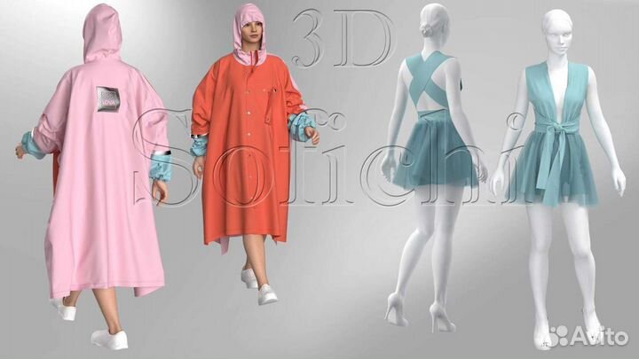 Конструктор одежды. Разработка лекал. 3D одежда