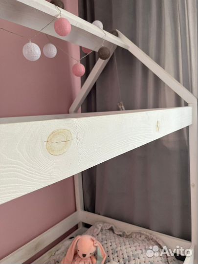 Детская кроватка домик бу