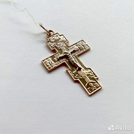 Золотой крестик мужской