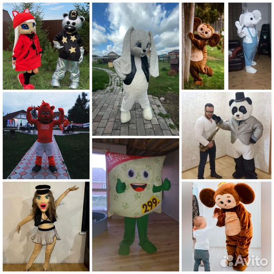 Пошив ростовых кукол, одежда для ростовых кукол