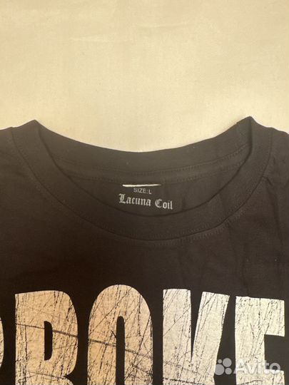 Футболка мужская новая lacuna coil 48/50