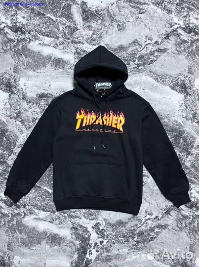 Худи Trasher Flame чёрное (Арт.99213)