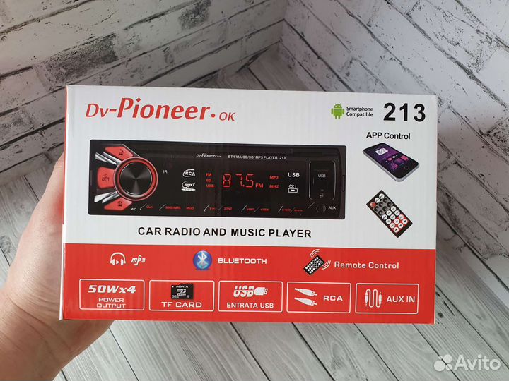 Автомагнитола Pioneer 213 с блютуз