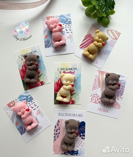 Мыло ручной работы на 8 марта