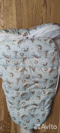 Конверт дутик на выписку зимний