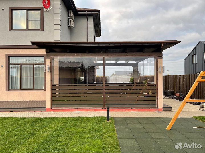 Мягкие окна для беседки