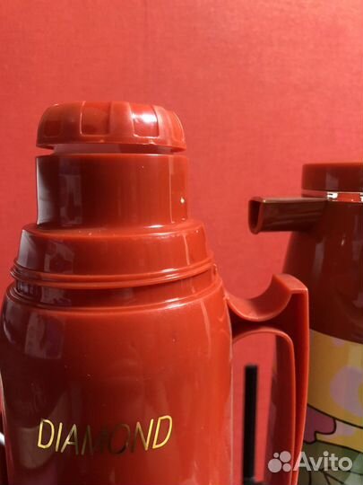 Термос чайник.колба стекло.1л.Новые