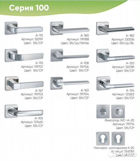 Дверные ручки межкомнатные, петли, замки, защёлки