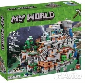 Конструктор Майнкрафт Горная пещера 2863 дет