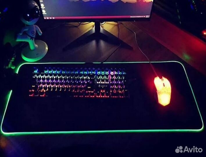 Коврик для мыши с RGB подсветкой. Новые