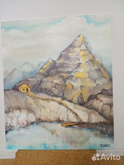 Картина зимний пейзаж