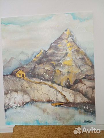 Картина зимний пейзаж