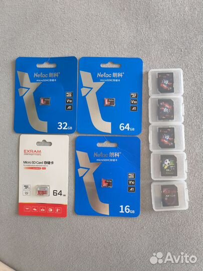 Карта памяти MicroSD Netac, Exram, SD-карты