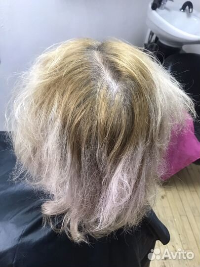 Окрашивание волос блонд