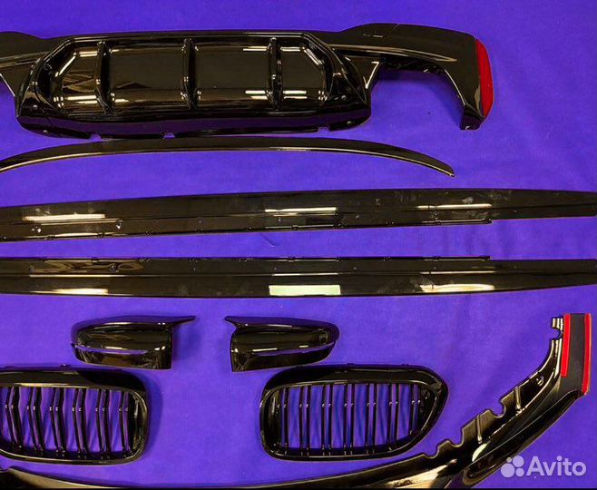 Обвес bmw g30 m5 m perfomance чёрный глянец