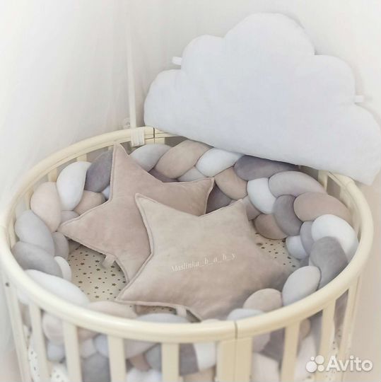 Косичка бортик в кроватку