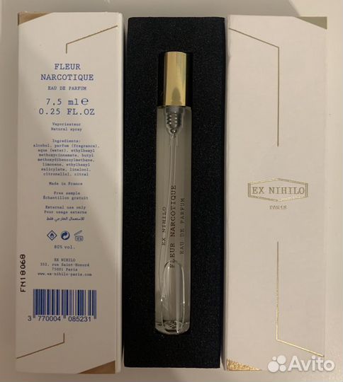 Ex Nihilo Fleur Narcotique 7,5 ml оригинал