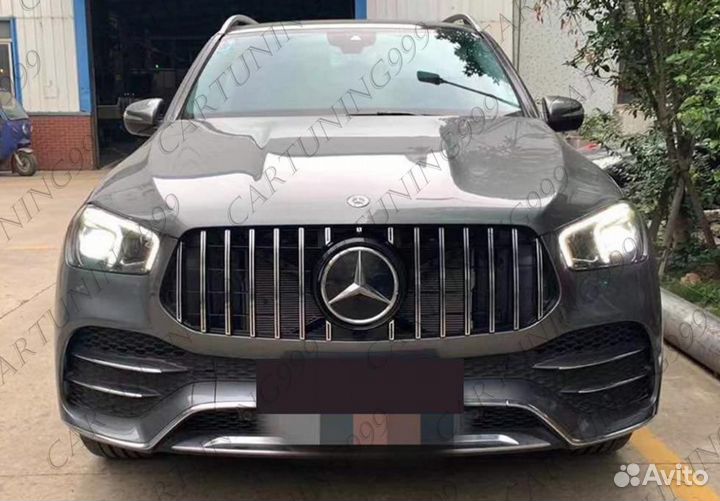 Решетка радиатора AMG GT Mercedes GLE 167 хром