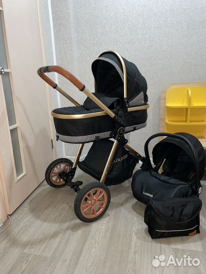 Коляска Luxmom 3 в 1 отличное состояние
