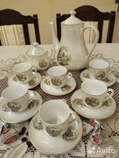 Кофейный сервиз Пастушка