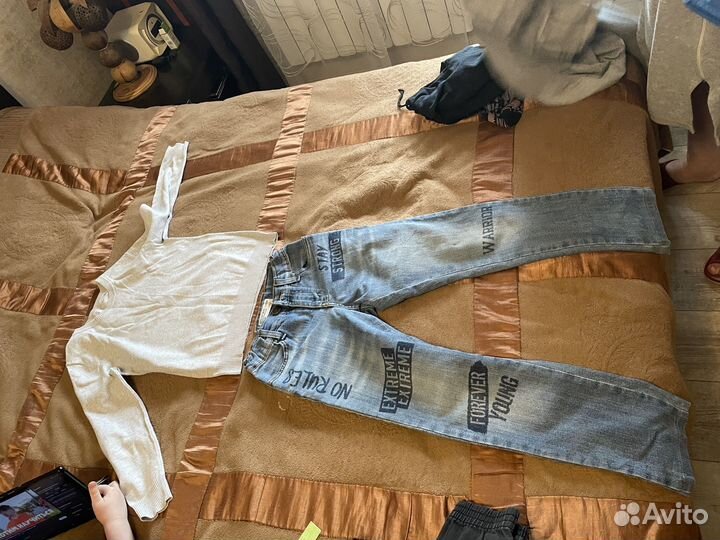 Пакет одежды на мальчика 146+кроссовки 38р