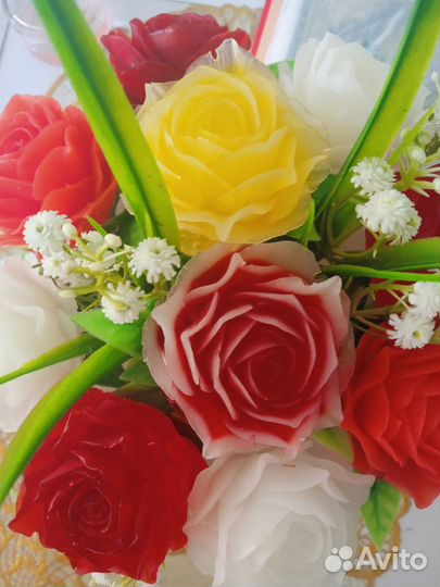 Букет цветов из мыла