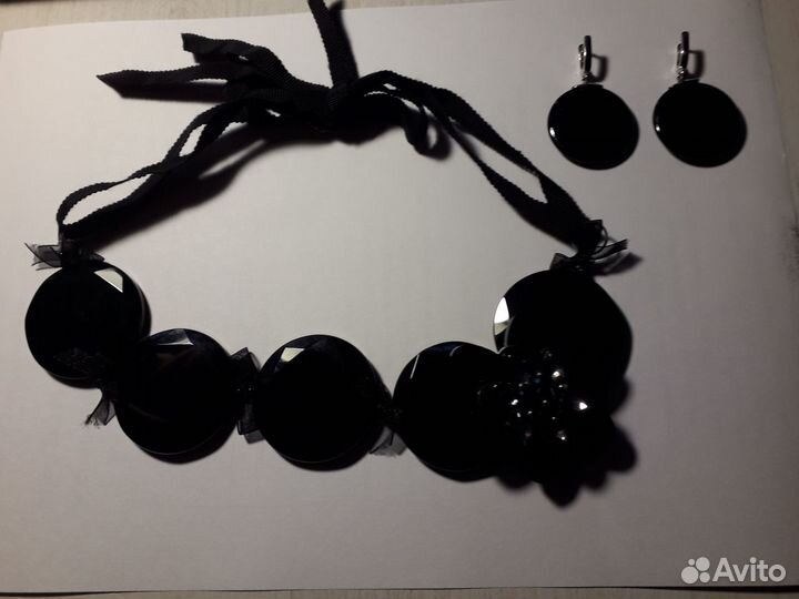 Колье с серьгами Италия