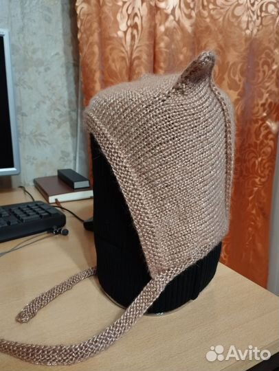 Шапка чепчик с ушками