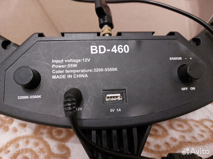 Лампа осветительная, кольцевая для видеосъемки