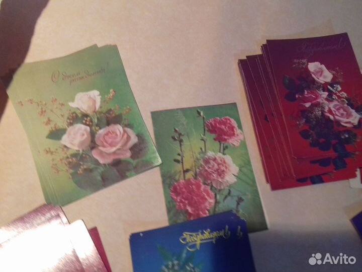 Открытки почтовые СССР новые 120 шт