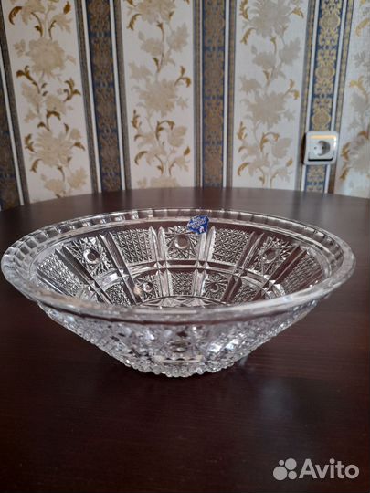 Ваза для фруктов хрусталь