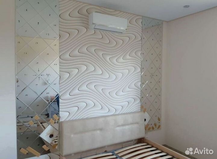 Зеркальная плитка, панно